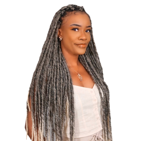 ASH GREY LOCS 26"