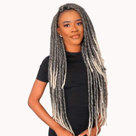 ASH GREY LOCS 26"