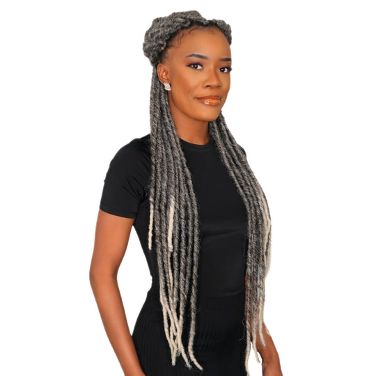 ASH GREY LOCS 26"