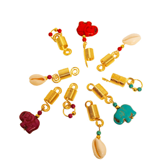 PURPLE ELEPHANT LOCS ORNAMENTS