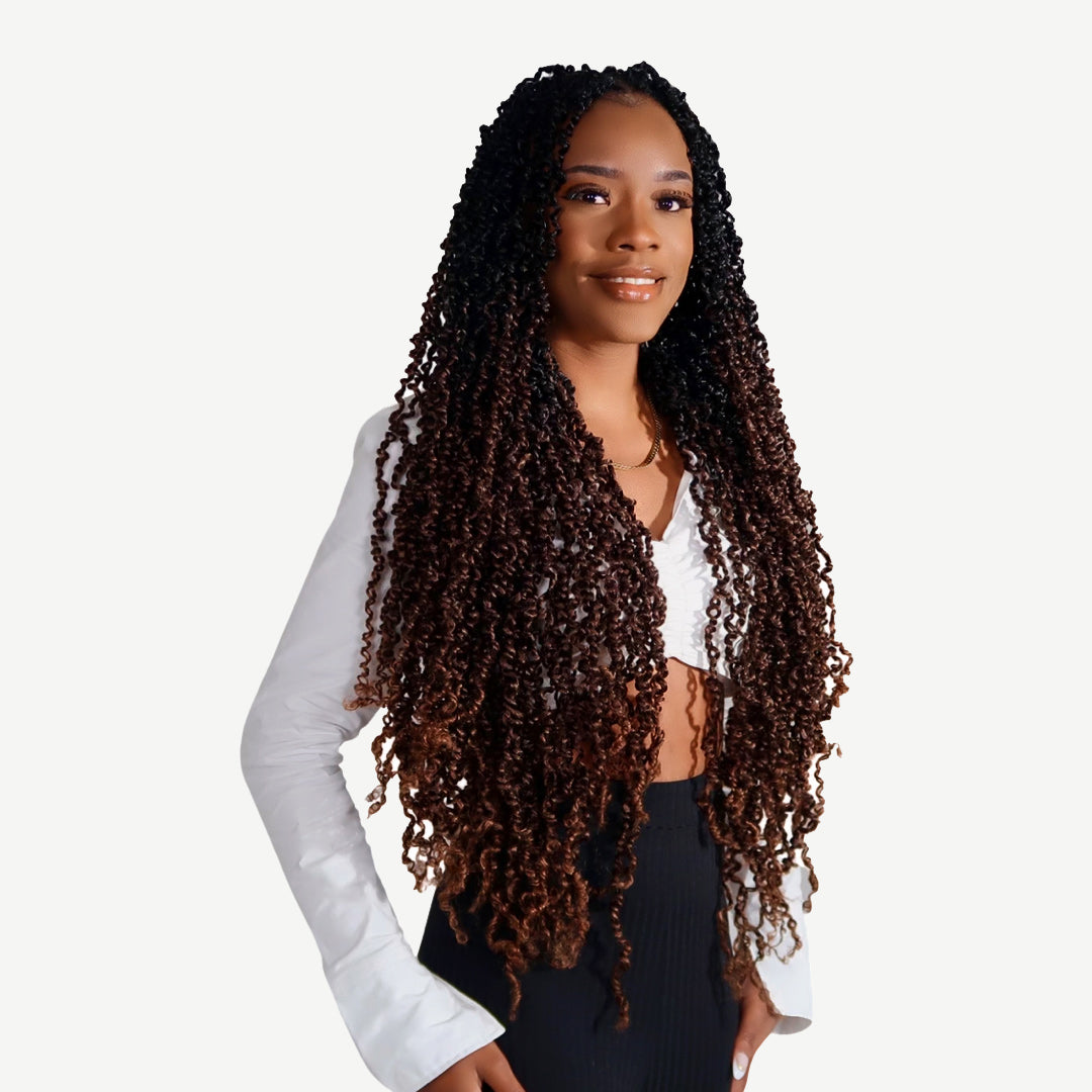 GODDESS TWIST IN DARK OMBRE 26"