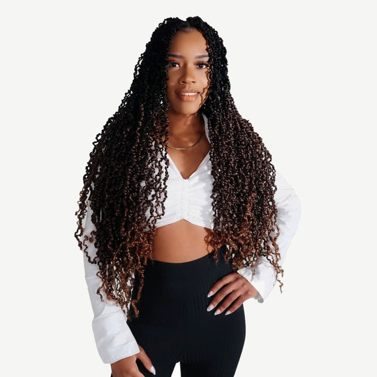 GODDESS TWIST IN DARK OMBRE 26"