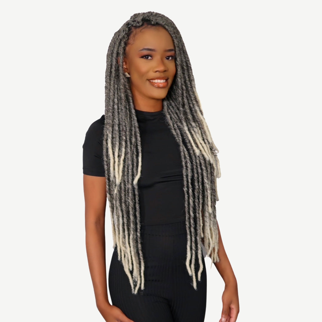 ASH GREY LOCS 26"